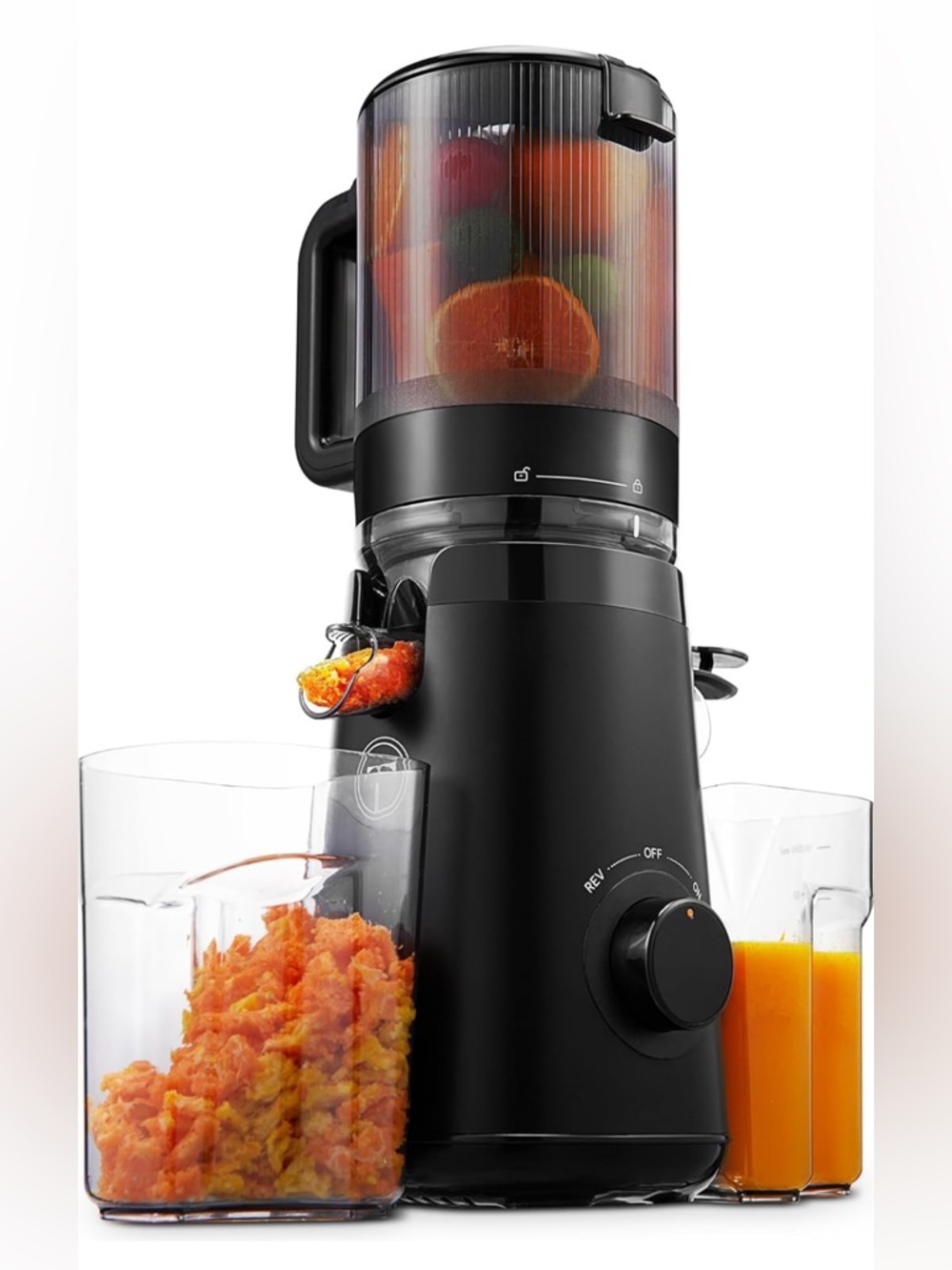 TUUMIIST Cold Press Juicer Machine, 5.3" Extra Large Feed Chute, BPA Free